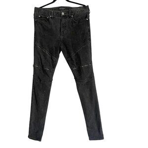PACSUN Stacked Skinny Jeans Comfort Stretch Zipper Accent Size 32x32